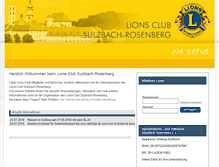 Tablet Screenshot of lions-club-sulzbach-rosenberg.de